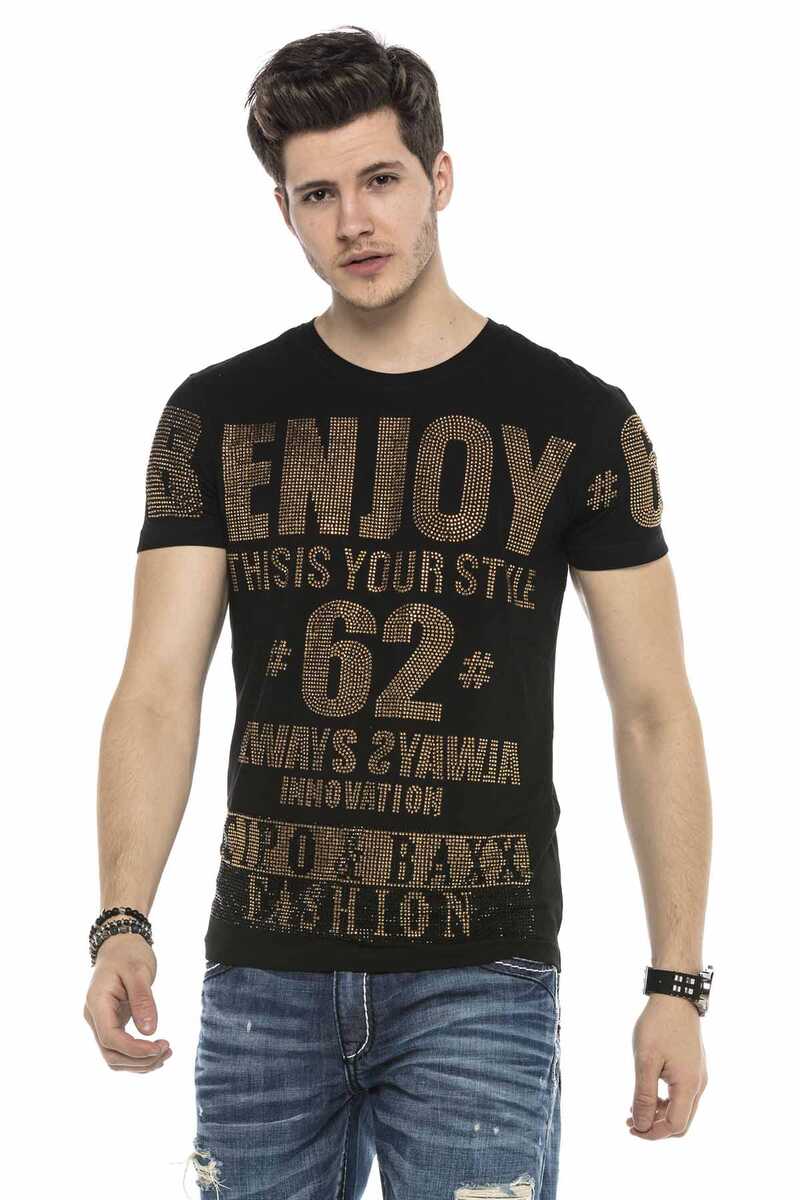 CT543 Men's T-shirt with stylish all-over sequin print