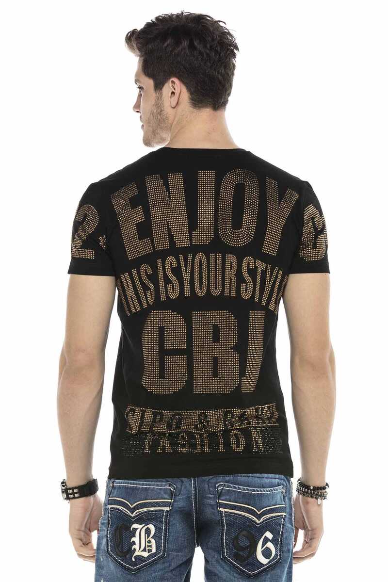 CT543 Men's T-shirt with stylish all-over sequin print