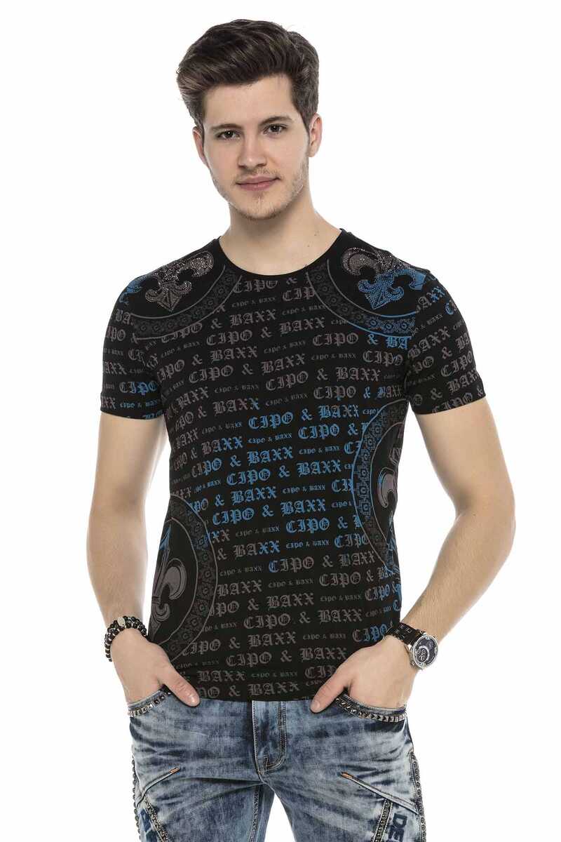 CT554 Men's T-shirt with cool logo prints