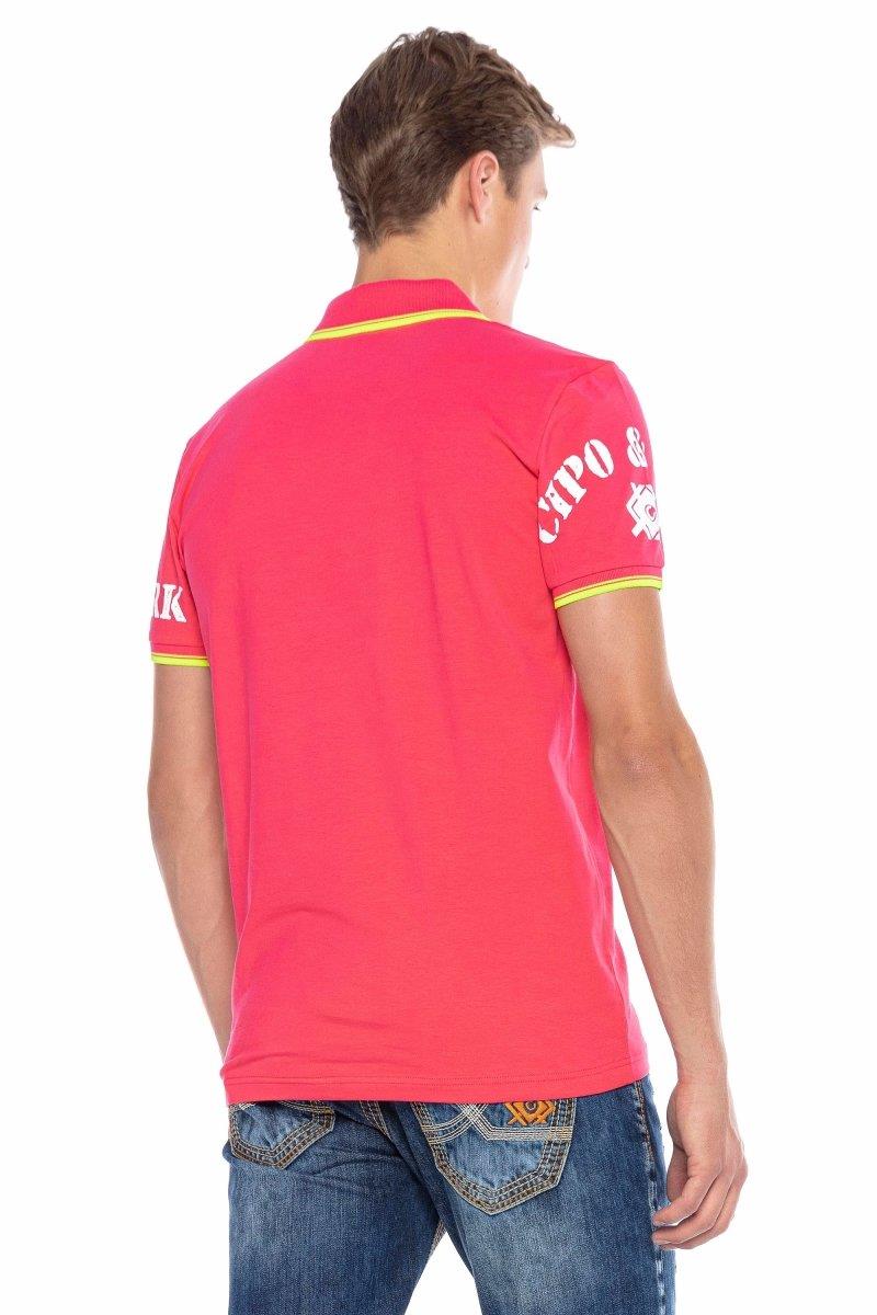 CT603 Men's polo shirt with trendy print