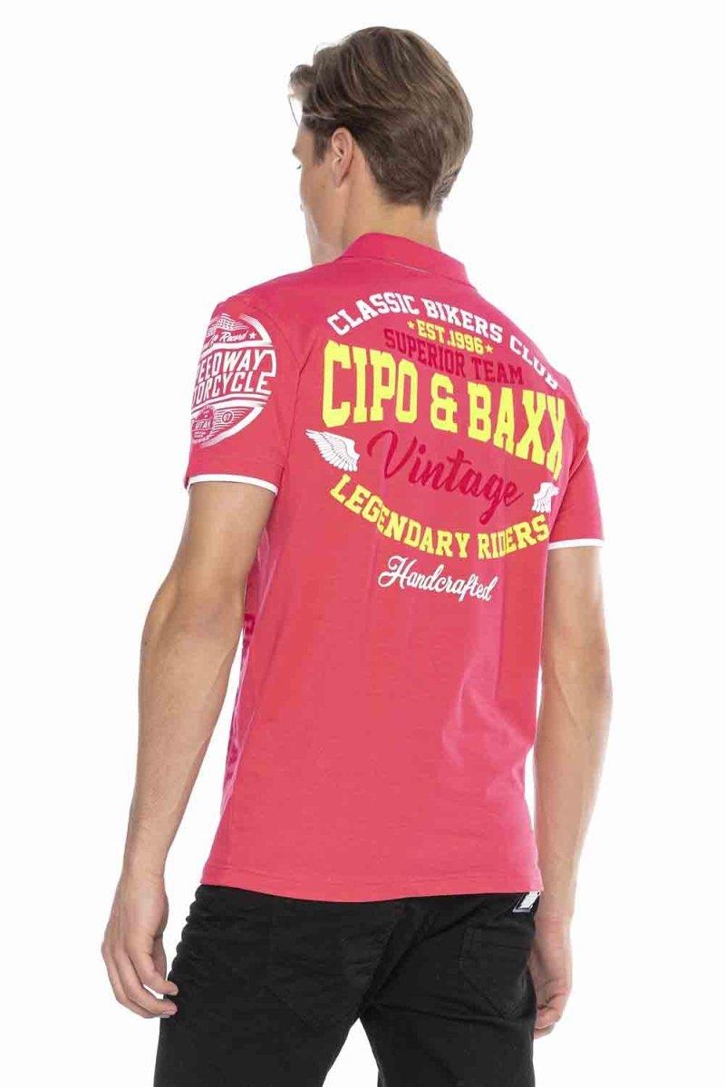 CT604 Men's polo shirt with casual prints