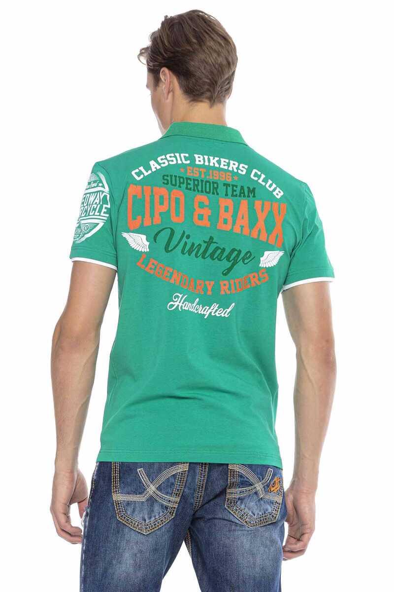 CT604 Men's polo shirt with casual prints