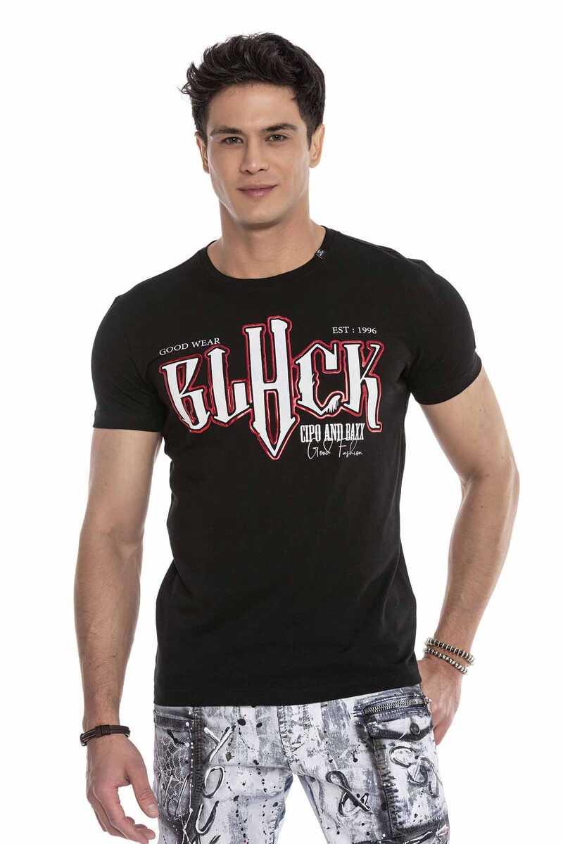 CT617 Men's T-shirt with eye-catching front print