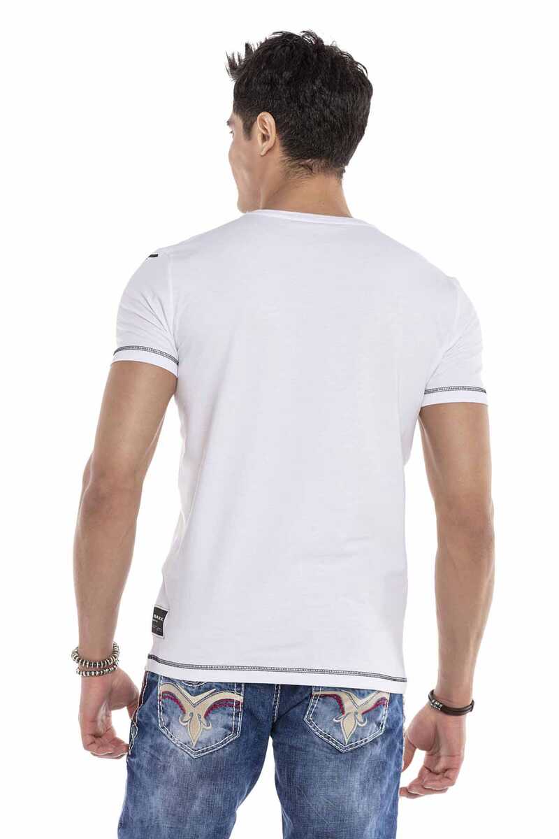 CT644 Men's T-shirt with trendy front print