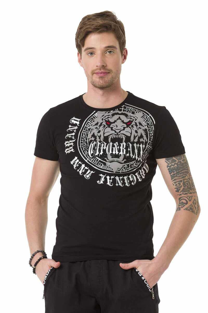 CT676 Men's T-shirt with large front print