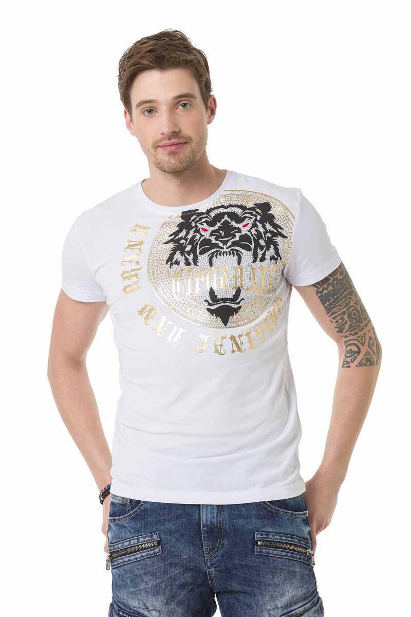 CT676 Men's T-shirt with large front print
