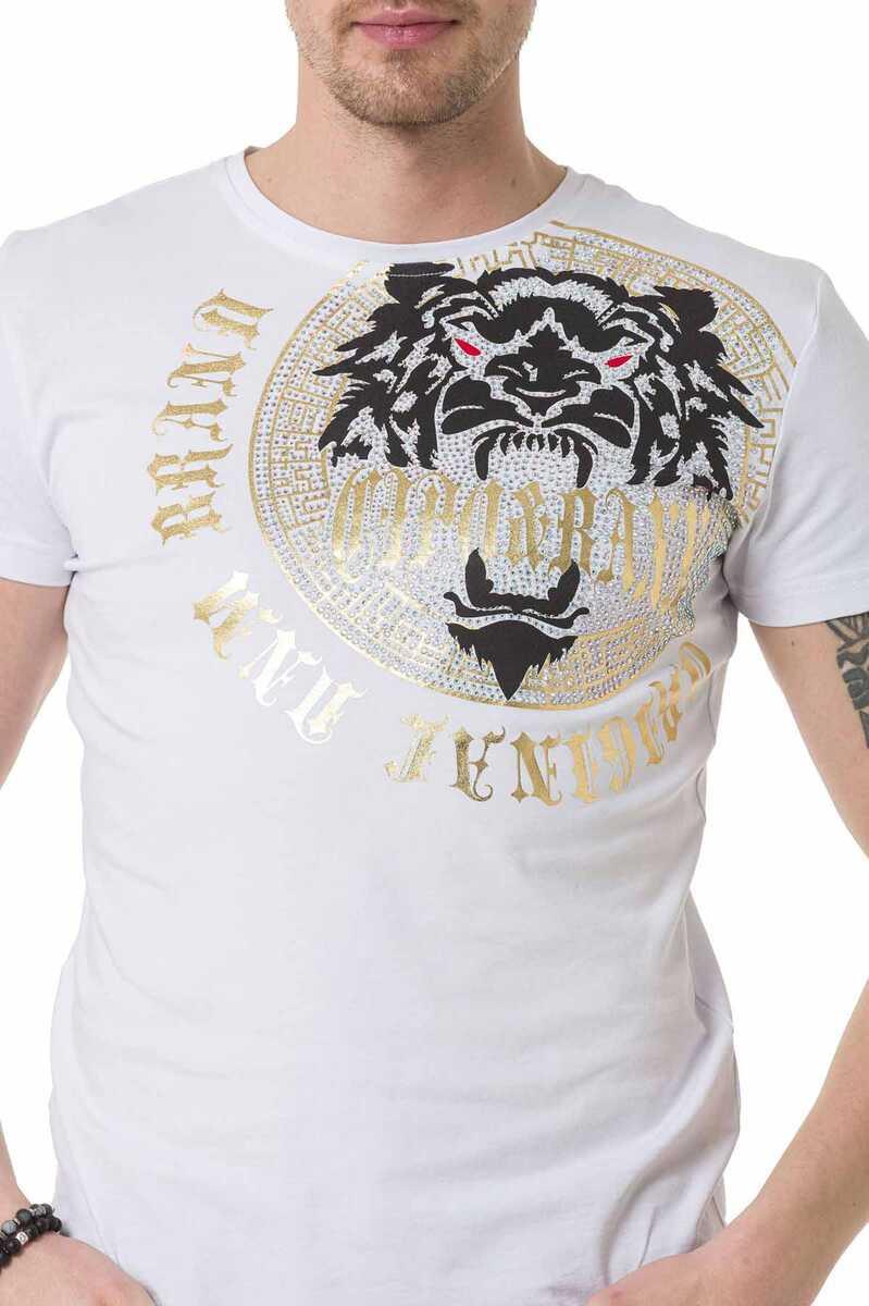 CT676 Men's T-shirt with large front print