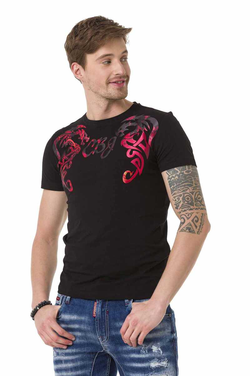 CT679 Men's T-shirt with large front print