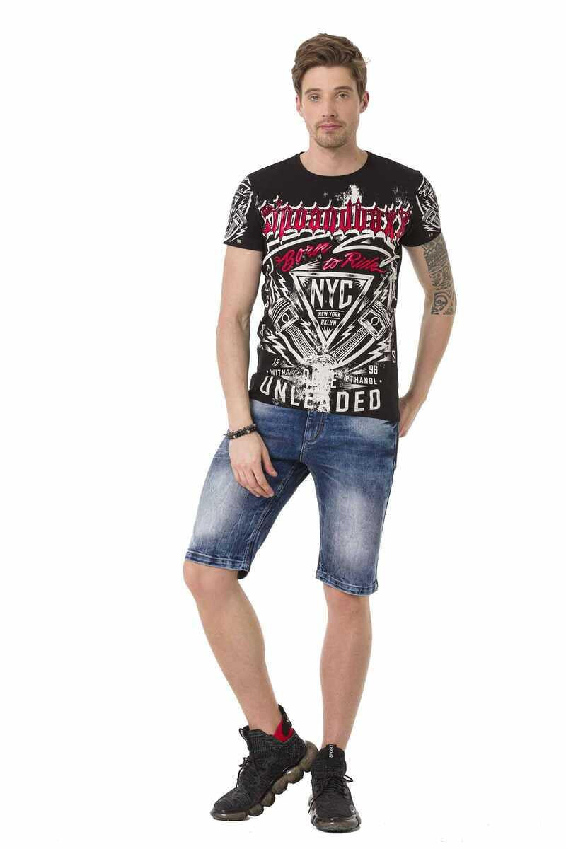 CT681 Men's T-shirt with large print