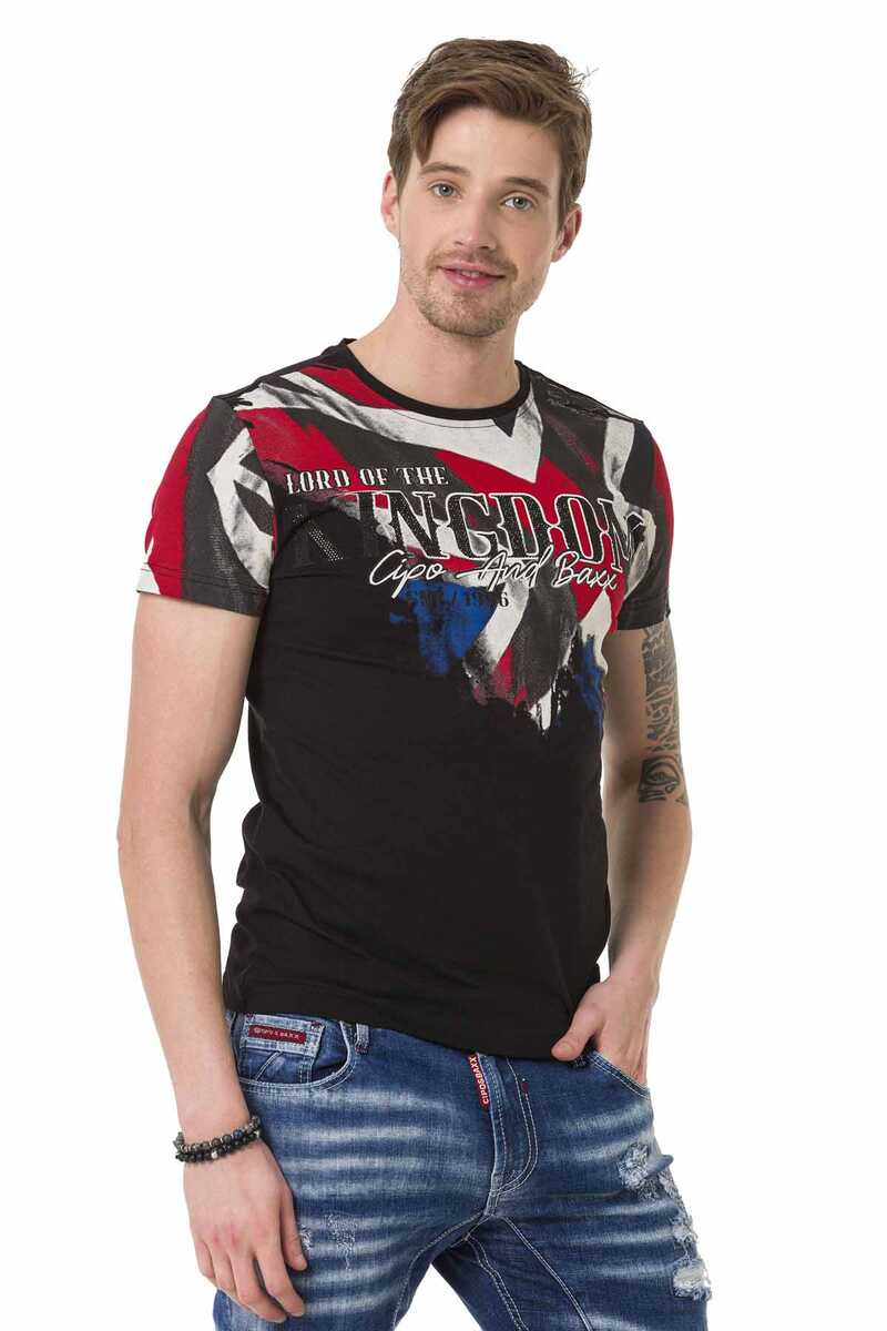CT683 Men's T-shirt with large front print