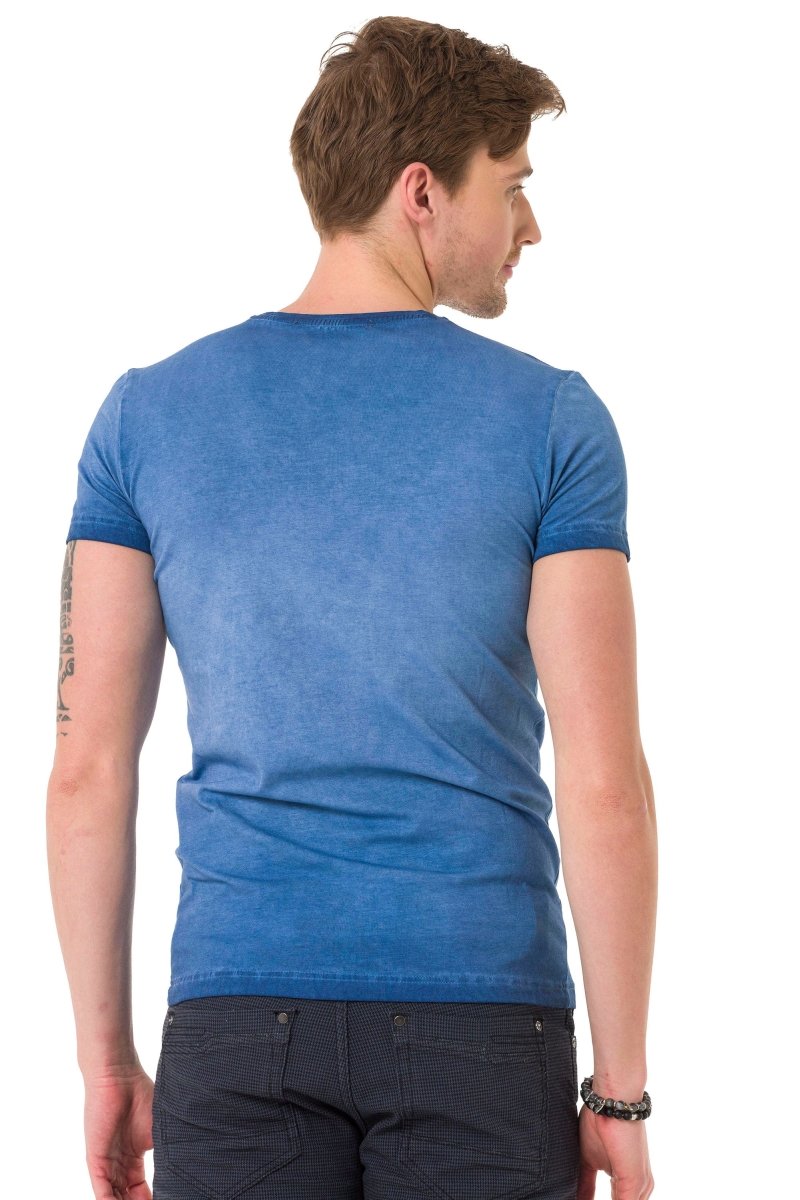 CT689 Men's T-shirt with large print