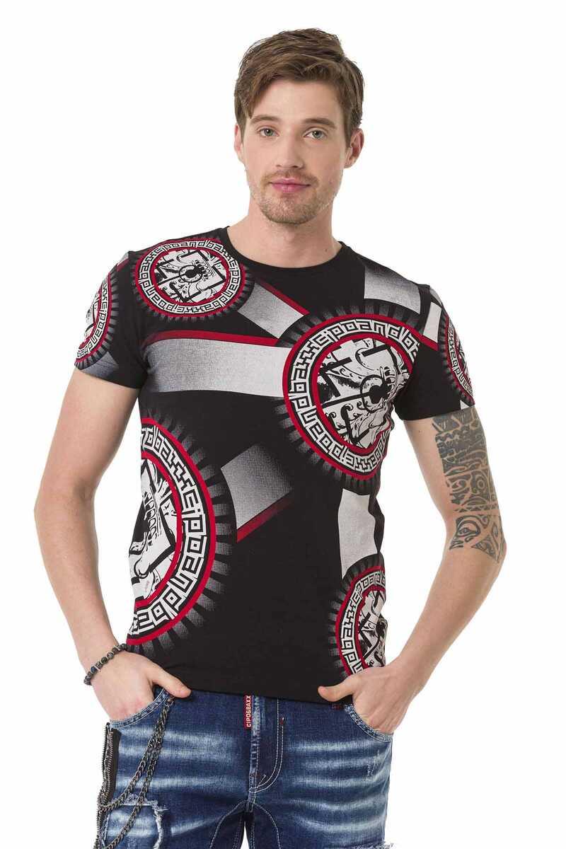 CT692 Men's T-shirt with large front print