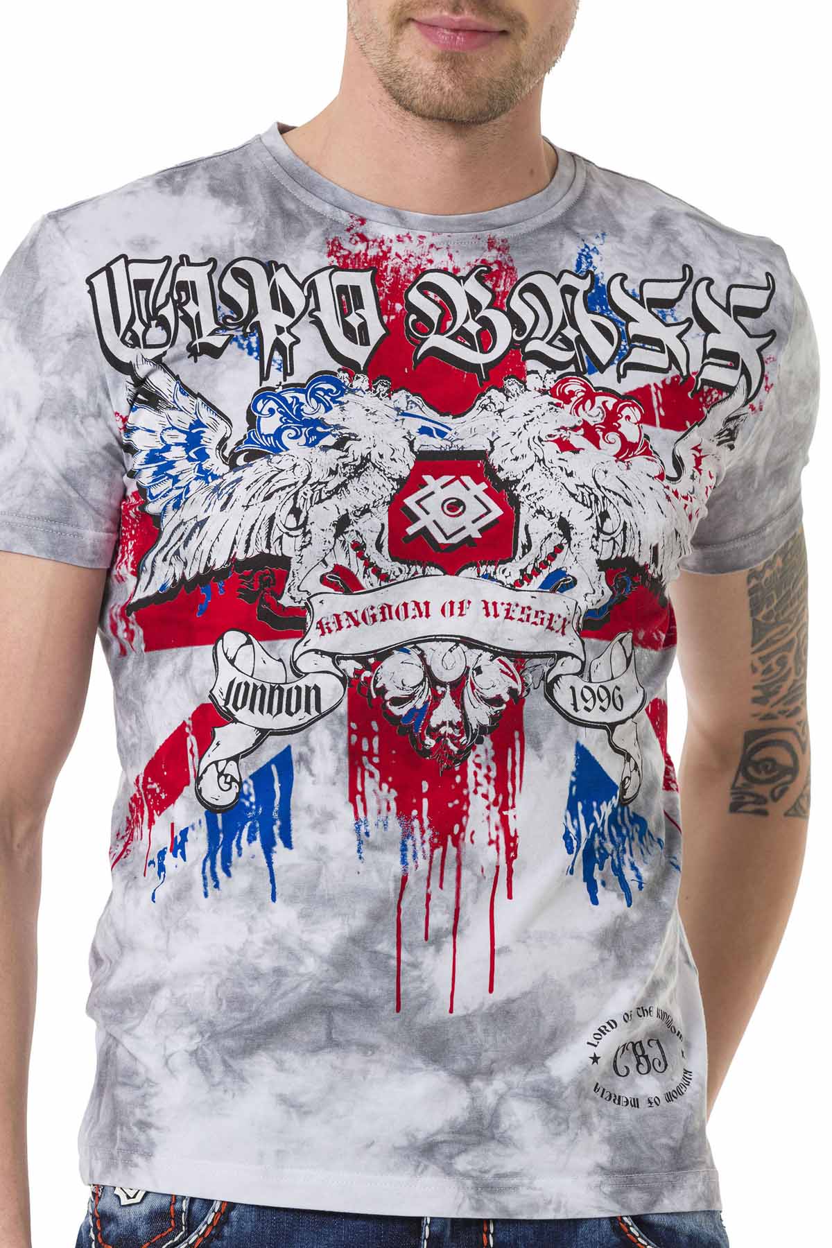 CT694 Men's T-shirt with round neck
