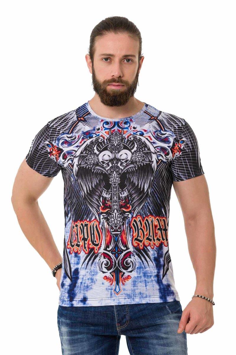 CT710 Men's T-Shirt with patterned laser print