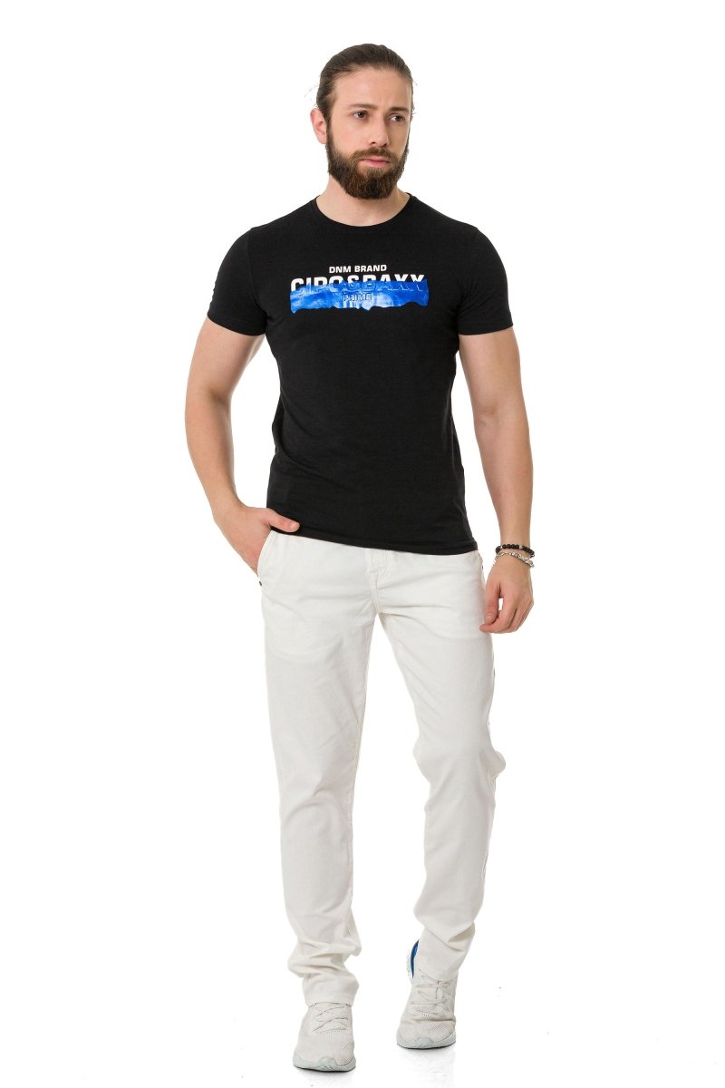 CT711 Men's T-shirt with cool embossed foil print