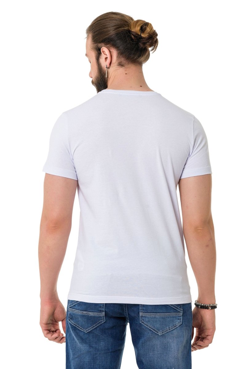 CT720 Men's T-shirt with trendy hologram design prints