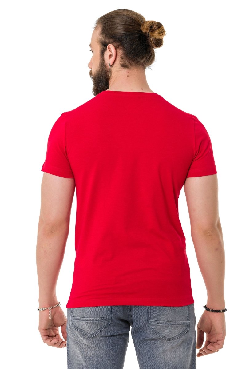 CT721 Men's T-shirt in extravagant look - brand print