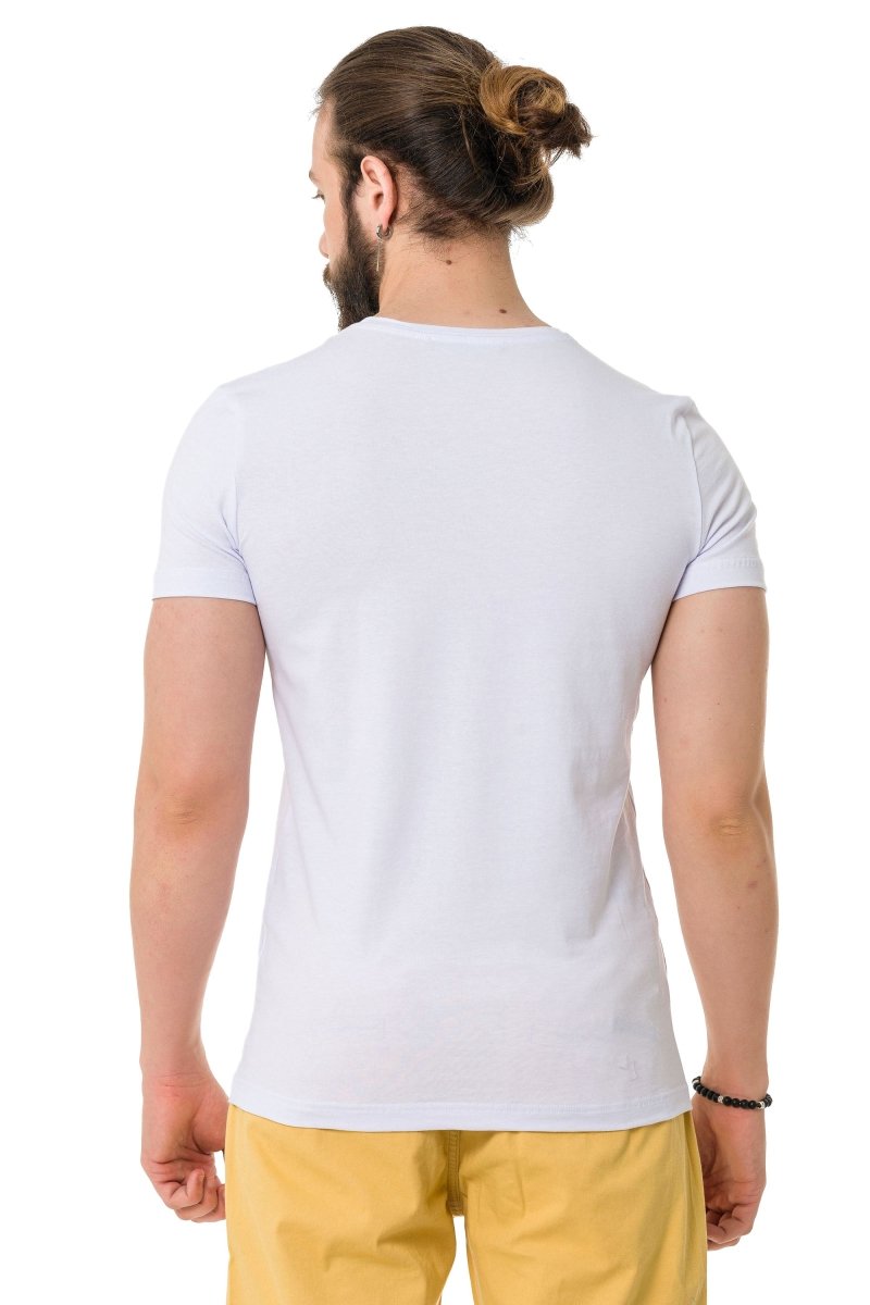 CT721 Men's T-shirt in extravagant look - brand print