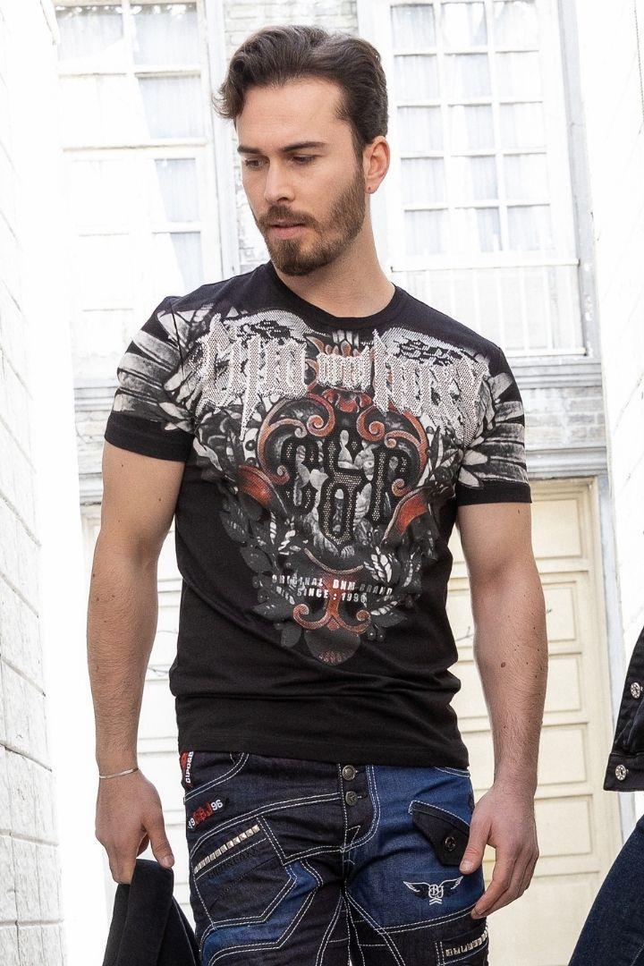 CT728 Men's T-shirt with cool brand print