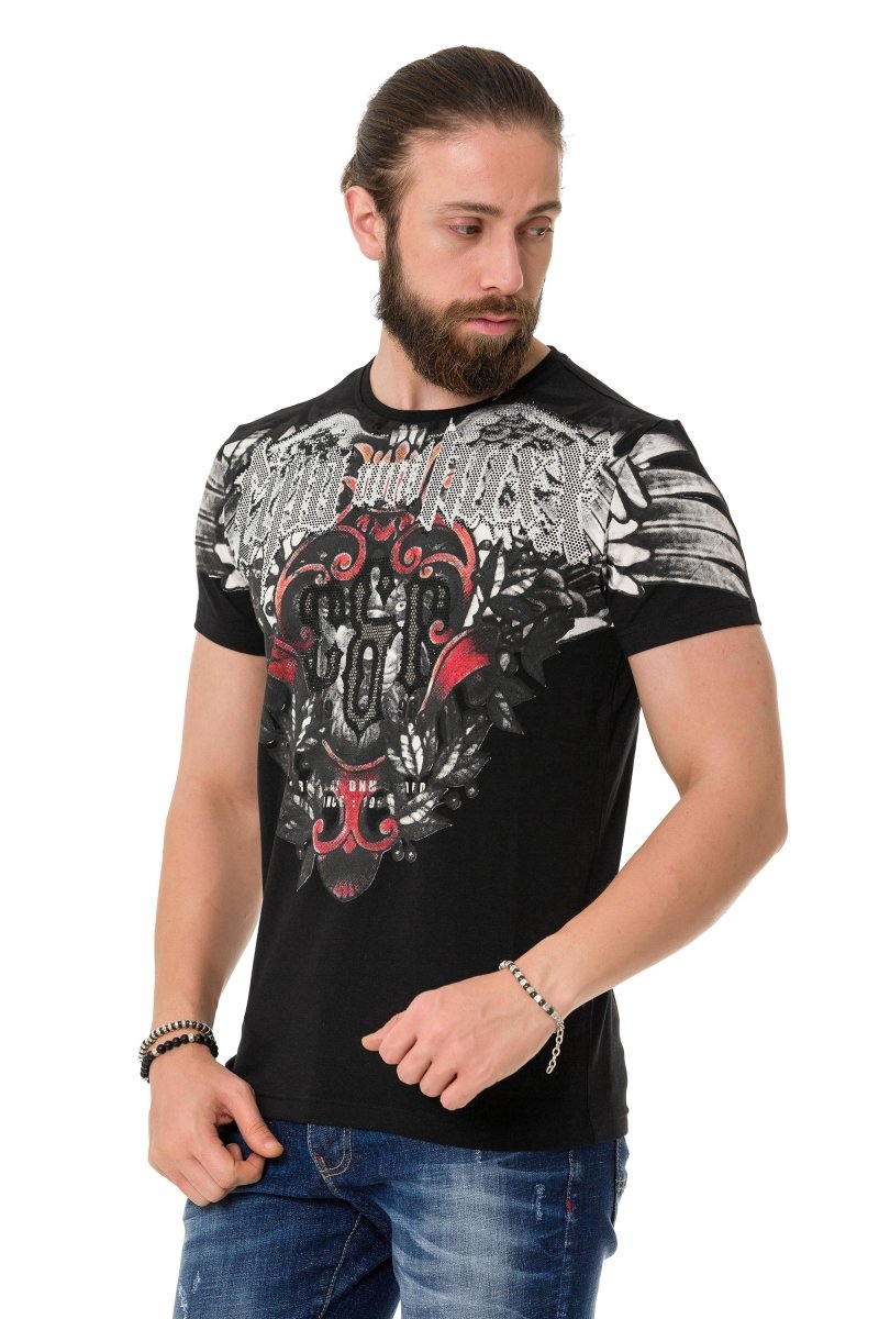 CT728 Men's T-shirt with cool brand print