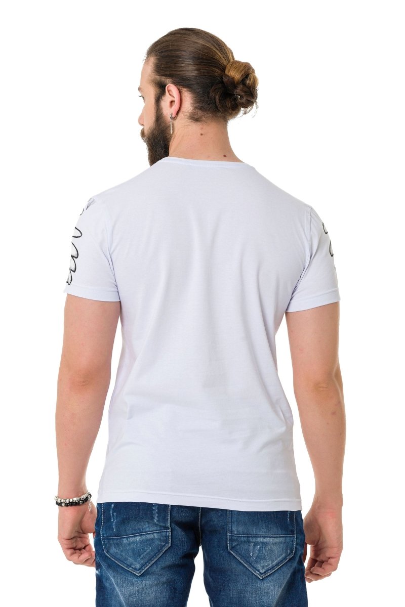 CT728 Men's T-shirt with cool brand print
