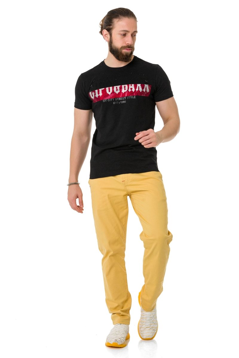 CT731 Men's T-shirt with brand print on the front