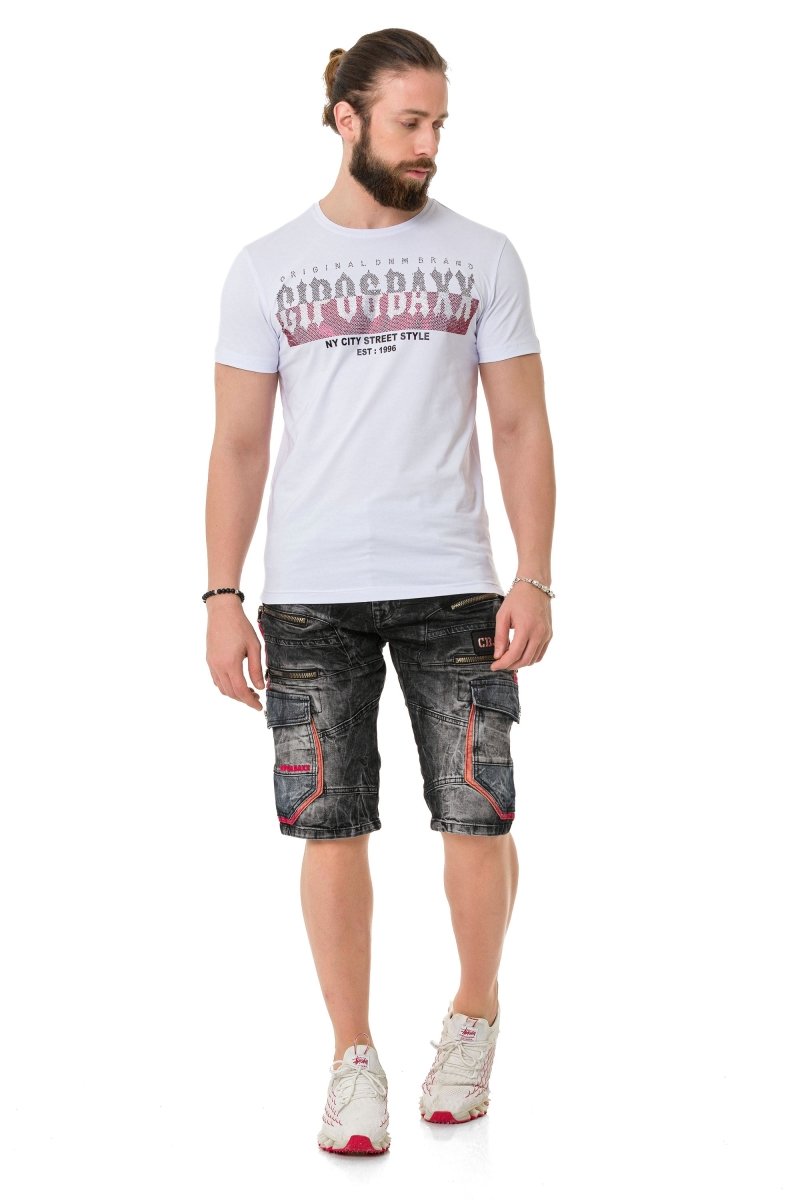 CT731 Men's T-shirt with brand print on the front