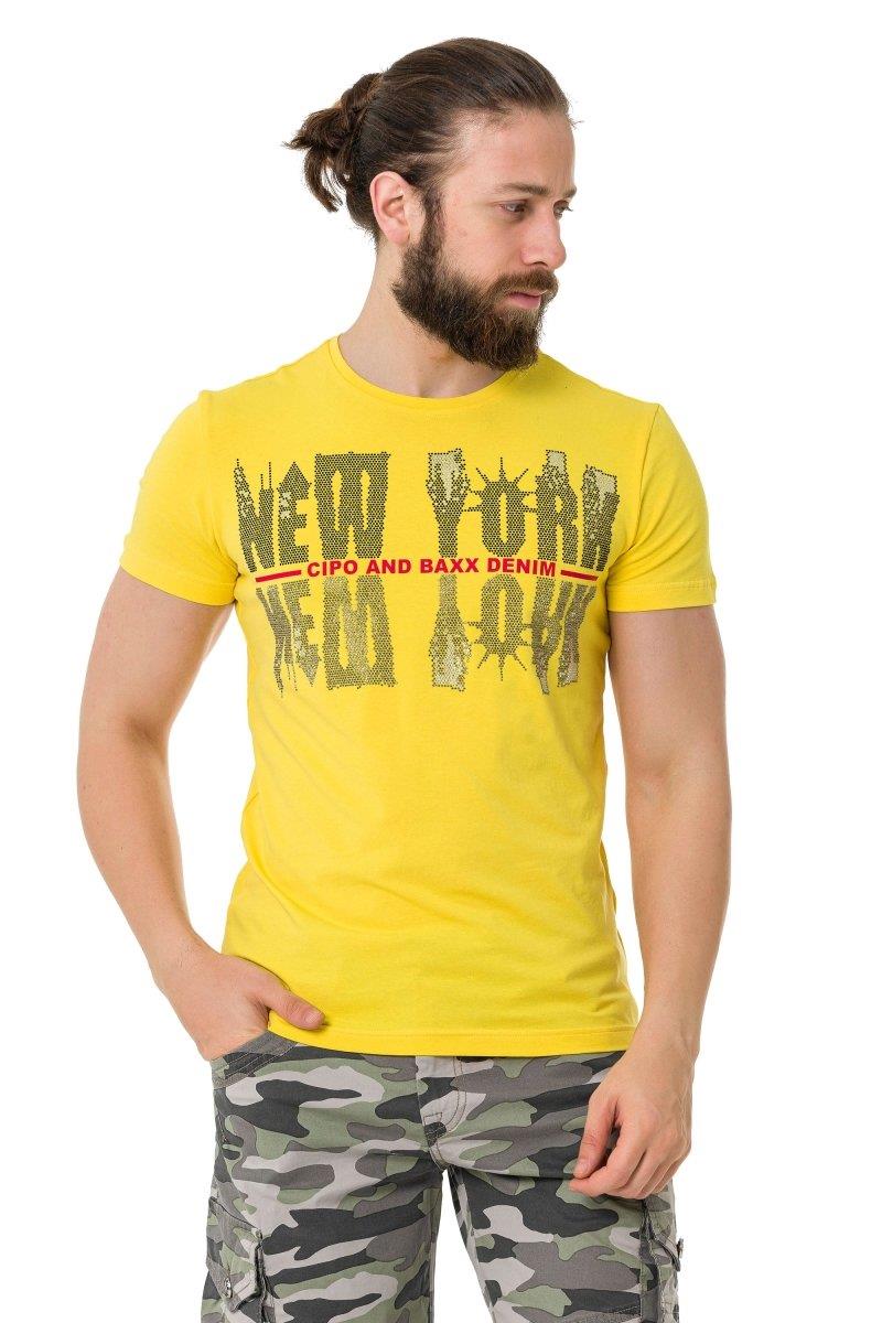 CT733 Men's T-shirt with cool city motif