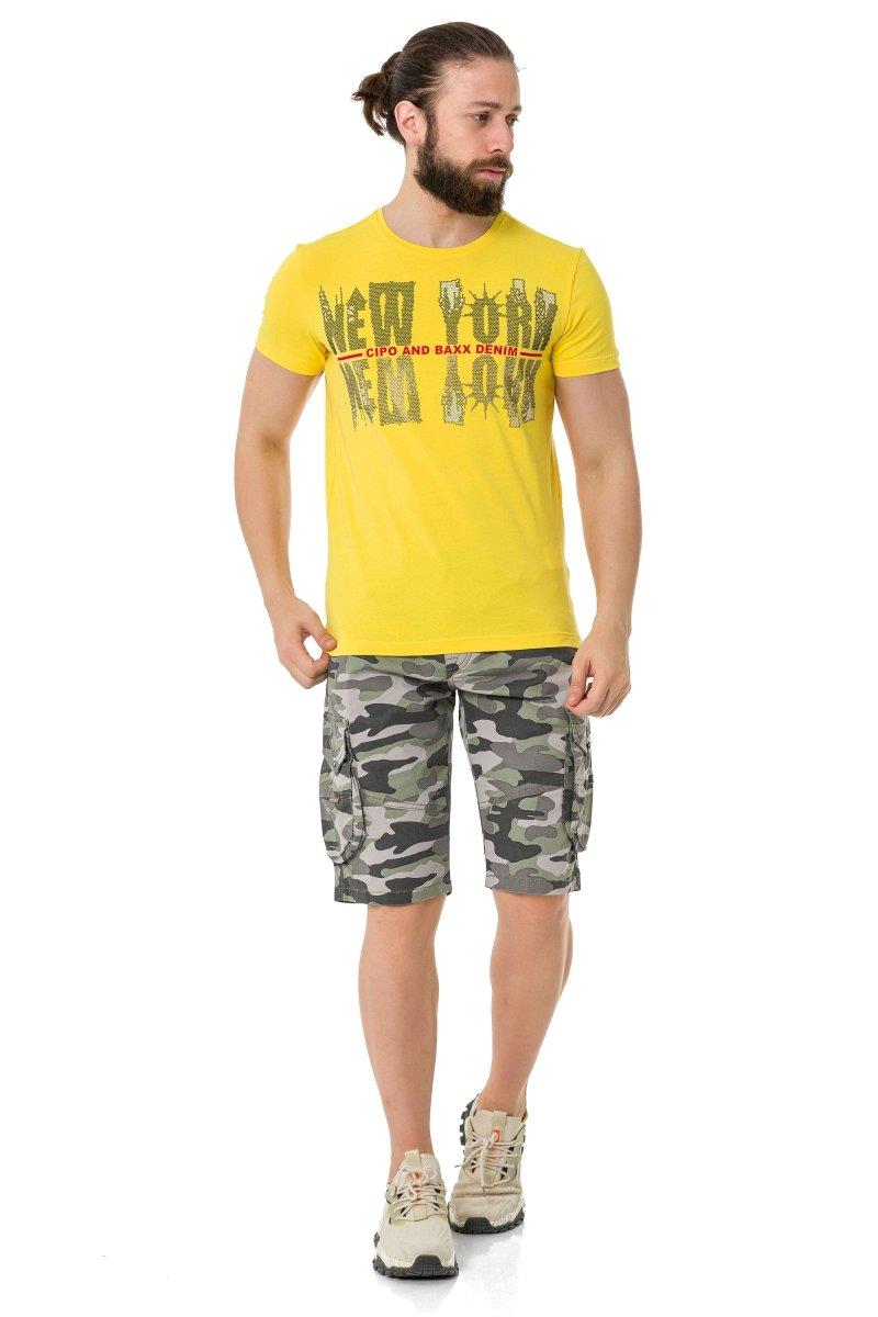 CT733 Men's T-shirt with cool city motif