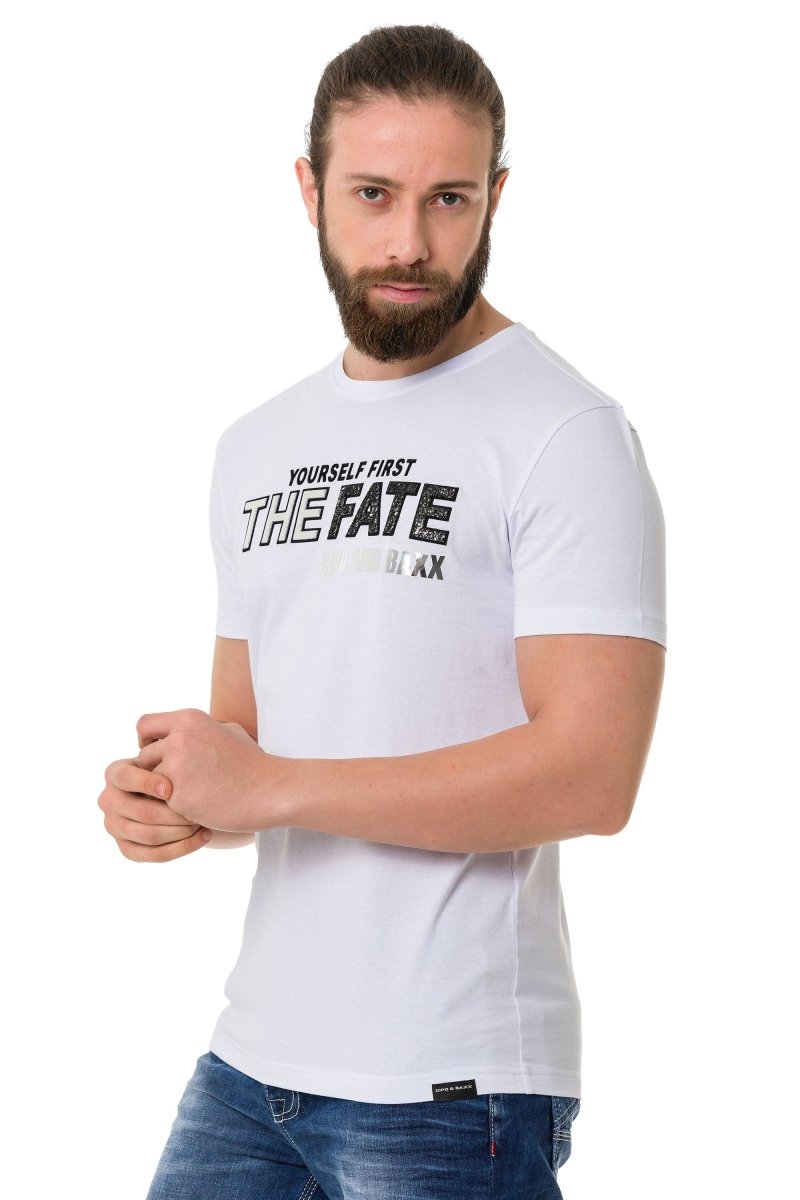 CT735 Men's T-shirt with stylish chest print