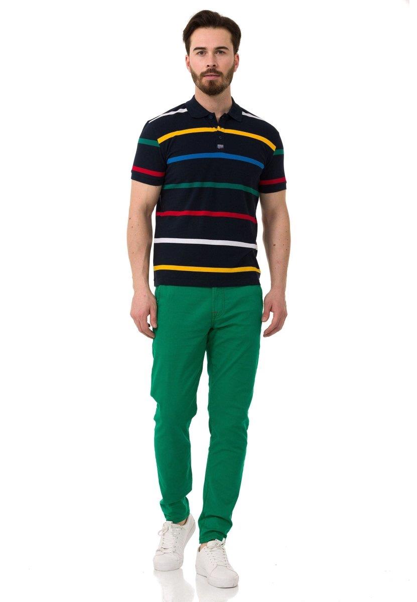 CT749 Men's T-shirt with fashionable striped pattern