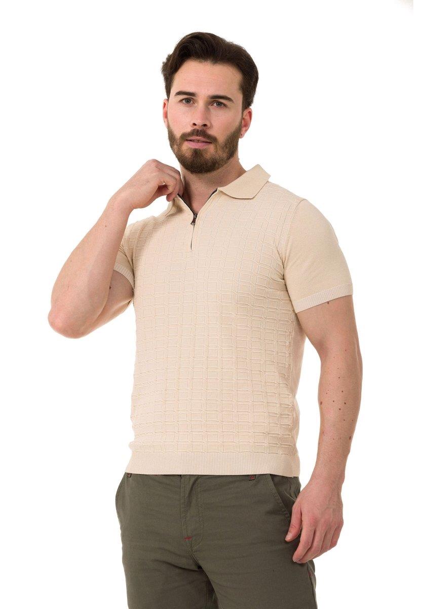 CT752 Men's Polo Shirt with Pattern Design