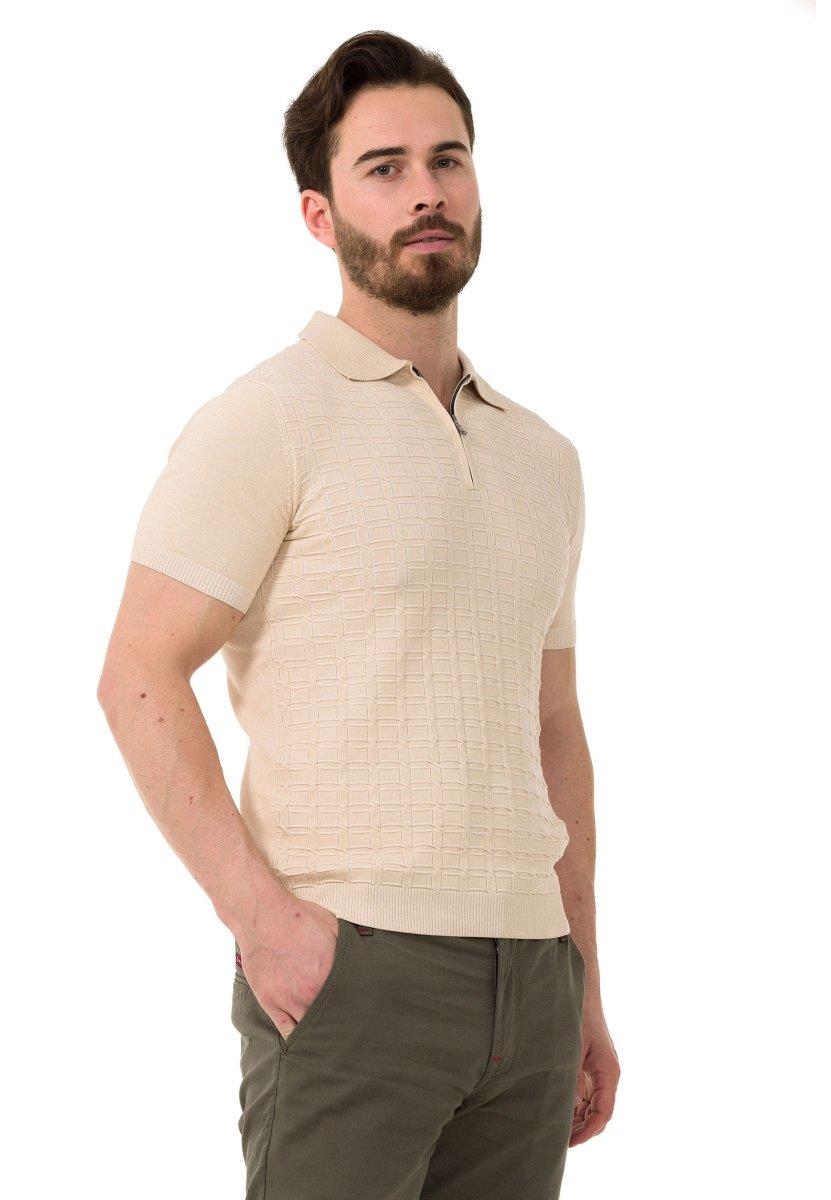 CT752 Men's Polo Shirt with Pattern Design