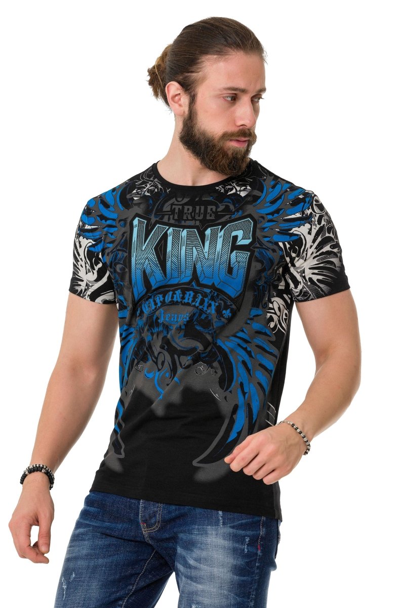 CT763 Men's T-Shirt with King Prints
