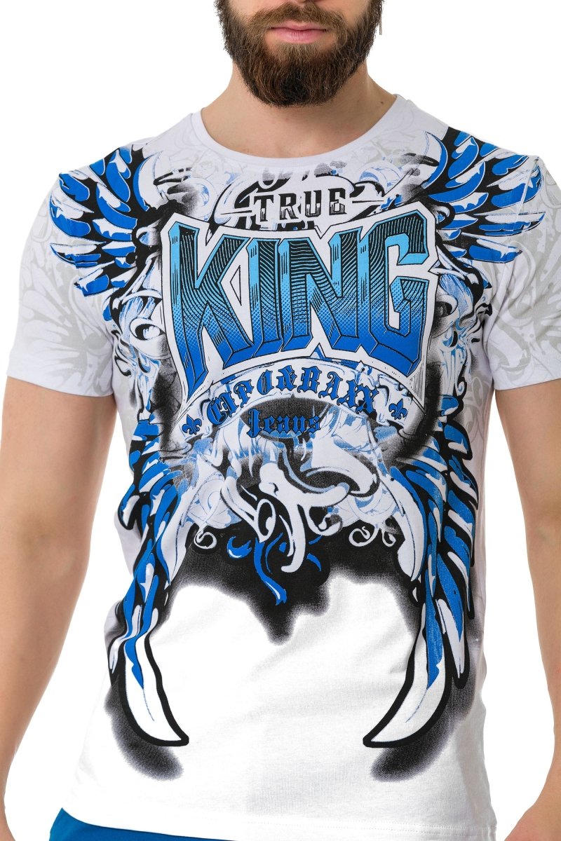 CT763 Men's T-Shirt with King Prints