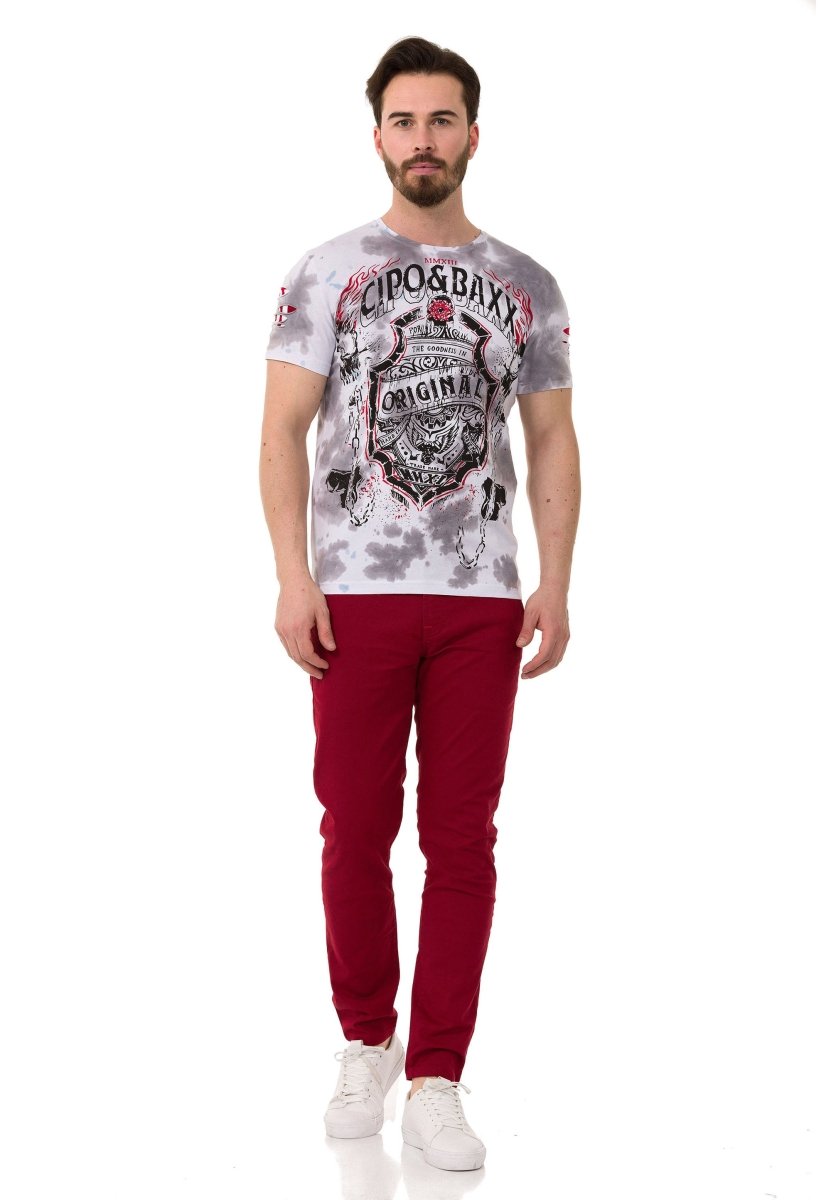 CT772 Men's T-Shirt with Chain Badge