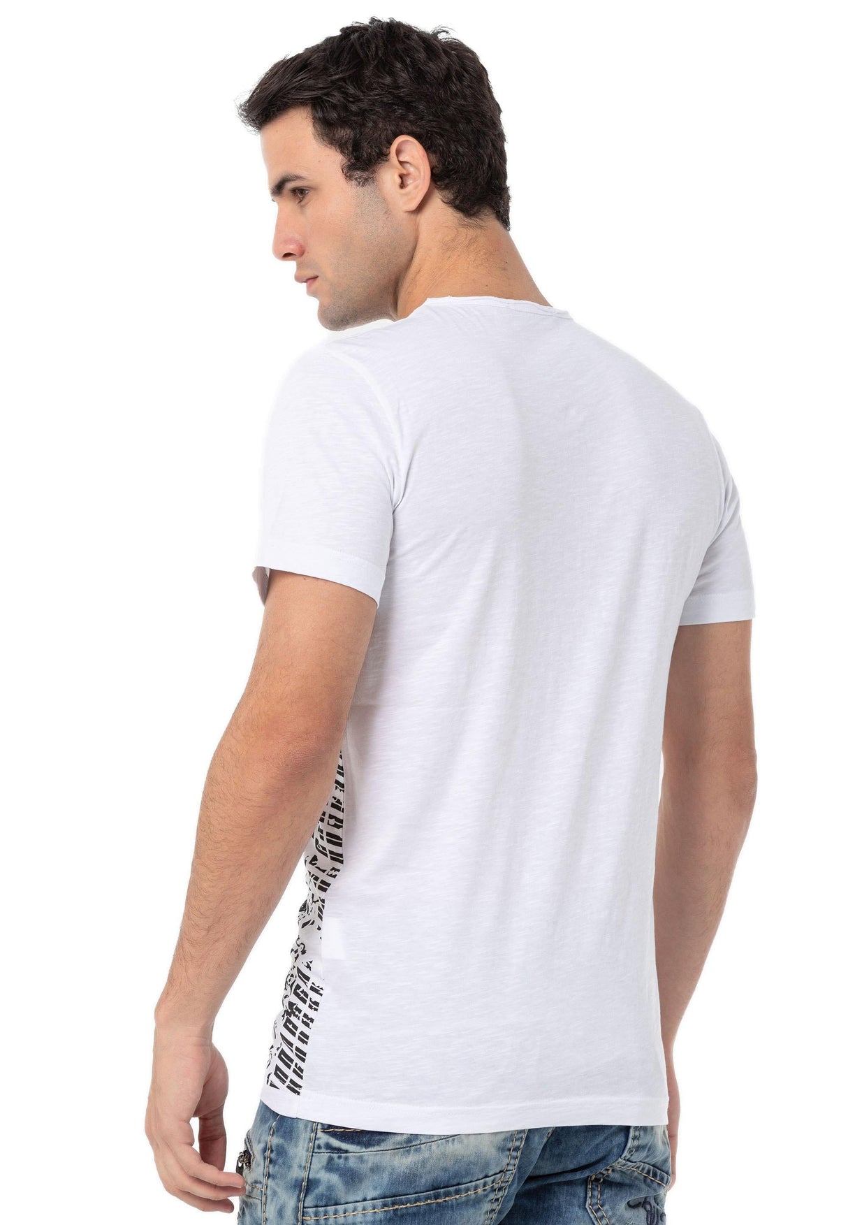 CT789 Biker Men's T-Shirt with Crew Neck