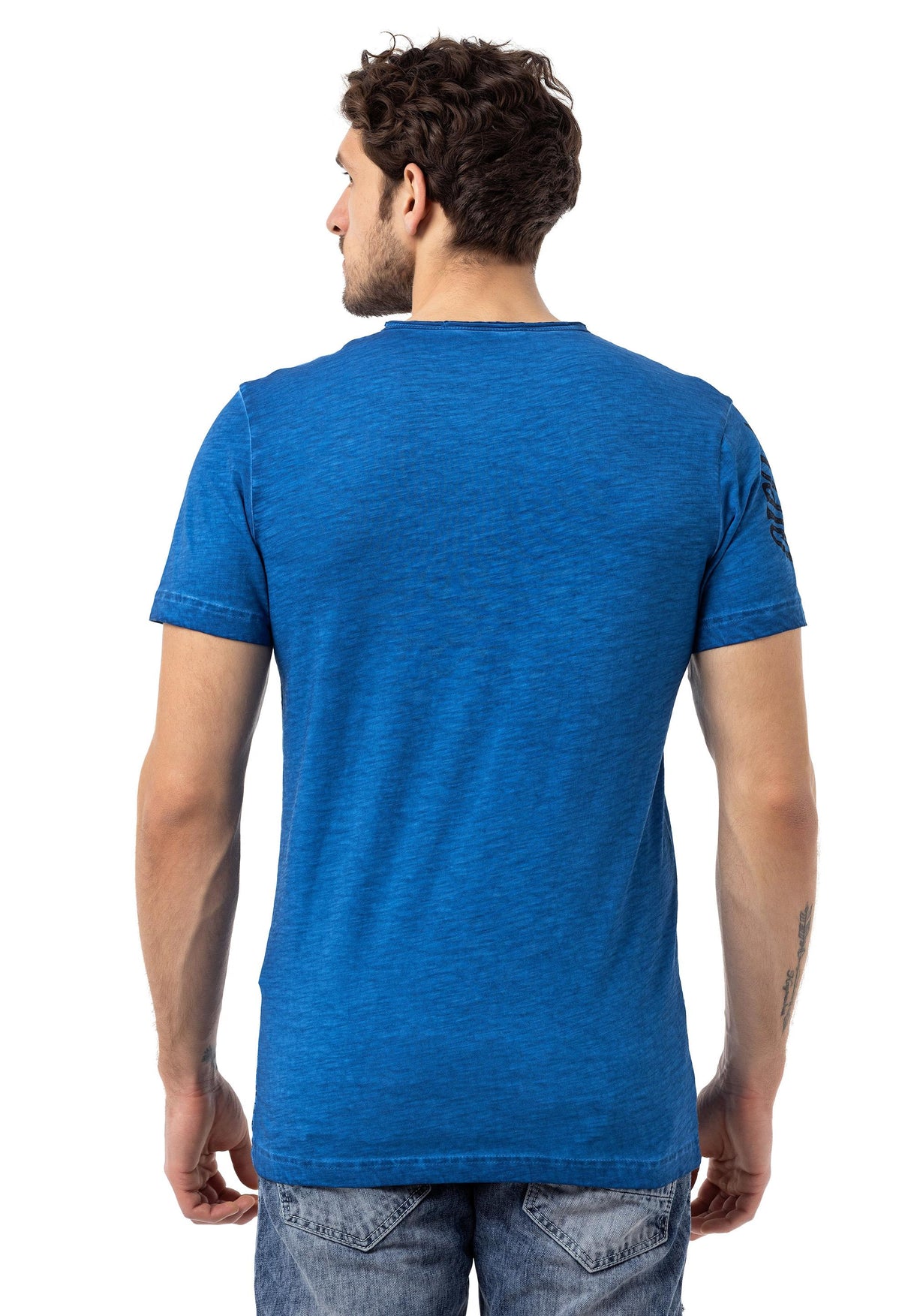 CT789 Biker Men's T-Shirt with Crew Neck