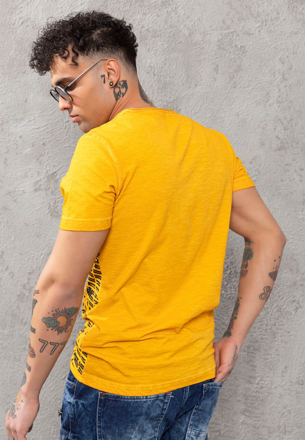 CT789 Biker Men's T-Shirt with Crew Neck