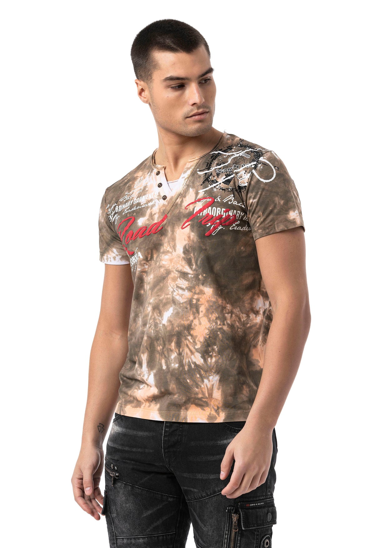 CT804 Men's T-Shirt with Print Wash – Regular Fit