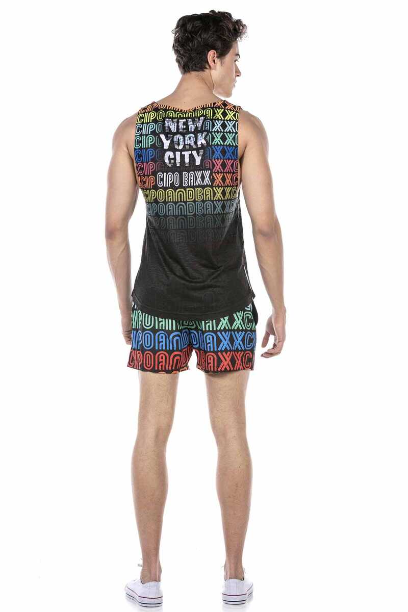 CUK246 BLACK MEN'S SWIMSUIT