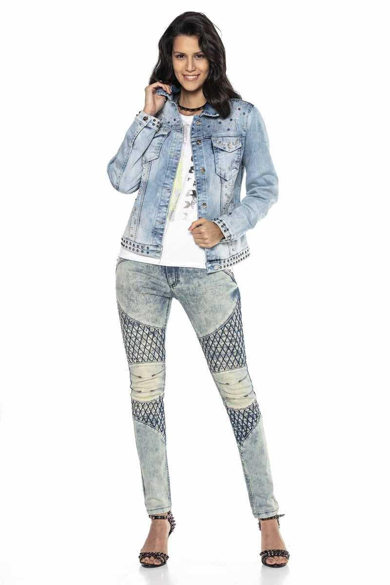 WD410 Women's slim-fit jeans in a modern look with a skinny fit
