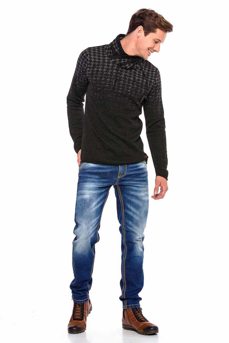 CD530 Men's comfortable jeans with subtle decorative seams
