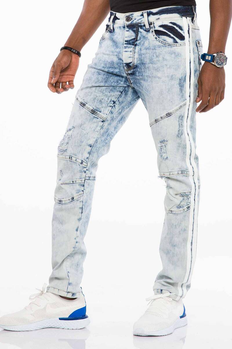 CD477 men's comfortable jeans in a used look, slim fit