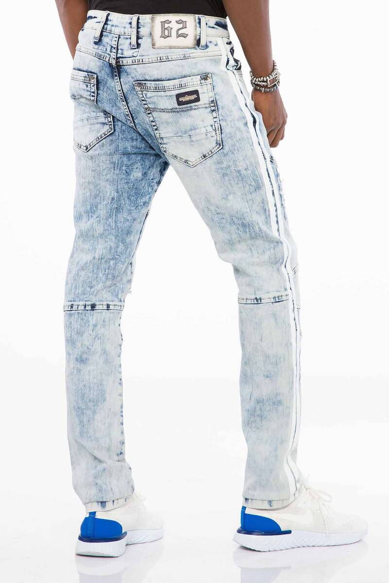 CD477 men's comfortable jeans in a used look, slim fit