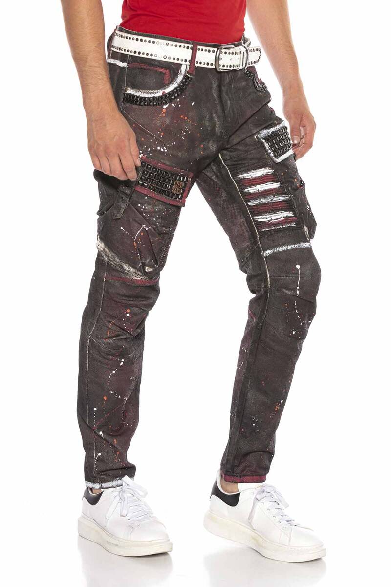 CD636 Men's comfortable jeans in an extravagant look