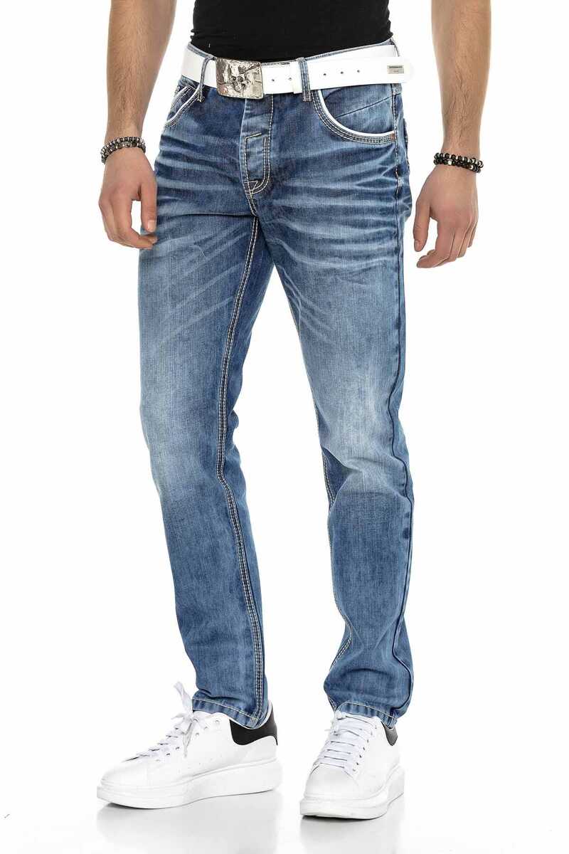 CD622 Men's Straight Fit Jeans with Cool Wash