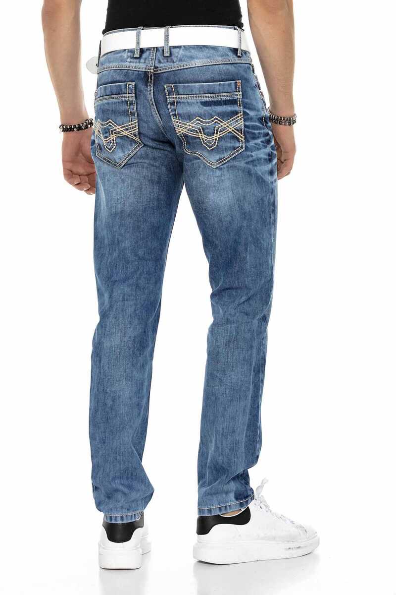 CD622 Men's Straight Fit Jeans with Cool Wash