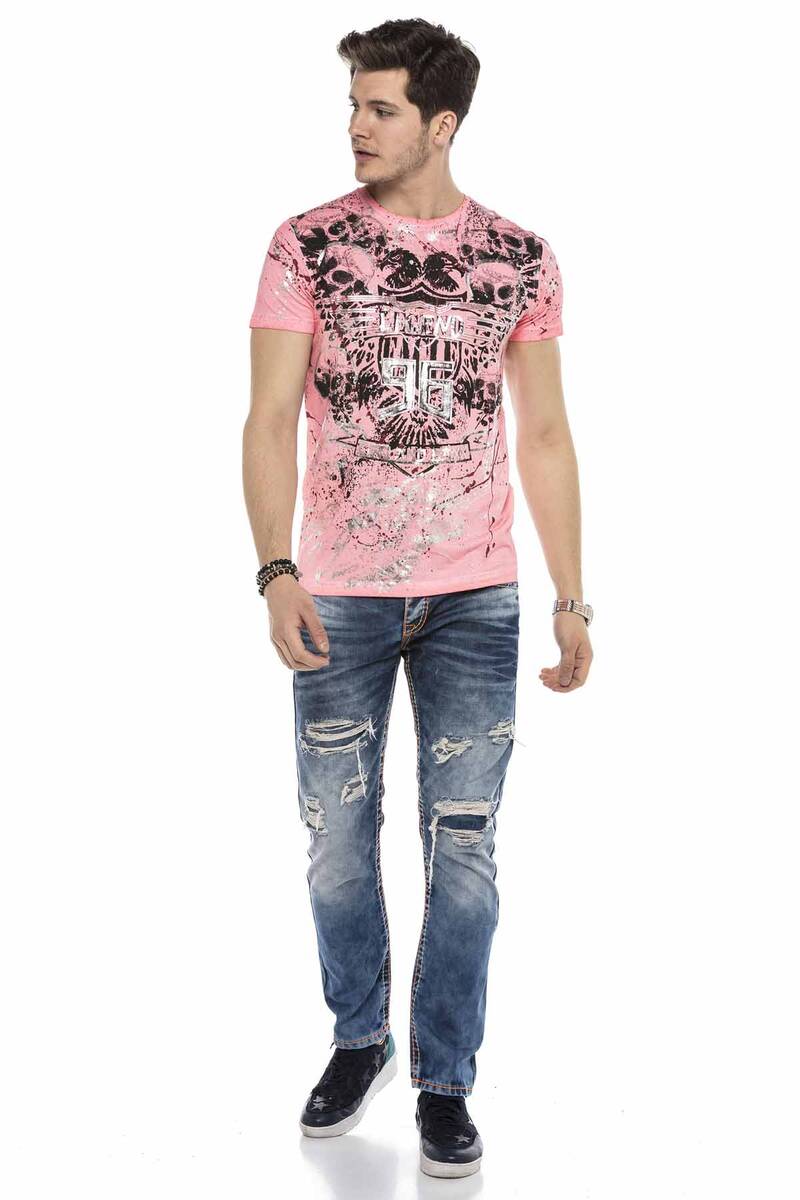 CD604 Men's comfortable jeans in a destroyed look