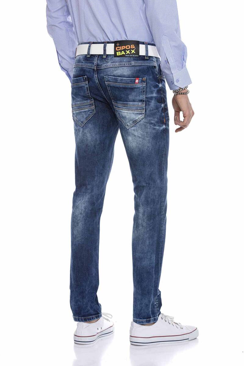 CD603 Men's jeans in a fashionable straight-fit cut